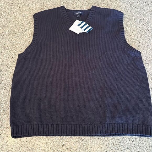 LANDS' END Drifter Pullover V-Neck Sweater Vest *NEW* - Picture 2 of 13